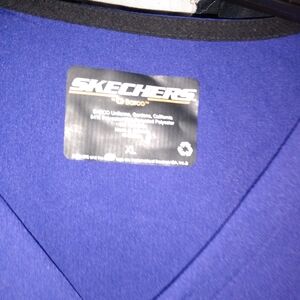 Purple V neck work shirt New With Tags Xl